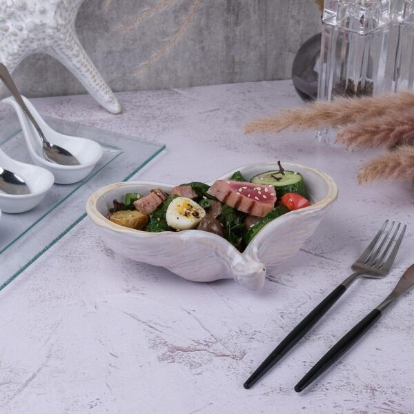 Салатник 120 мл 19*12 см h5,5 см емкость для закусок Gray Shell Frutti di Mare P.L.