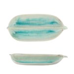 Блюдо овальное 32,8 × 15 см h 4,5 см менажница 2 секции Sea Blue Frutti di Mare P.L. Proff Cuisine 2