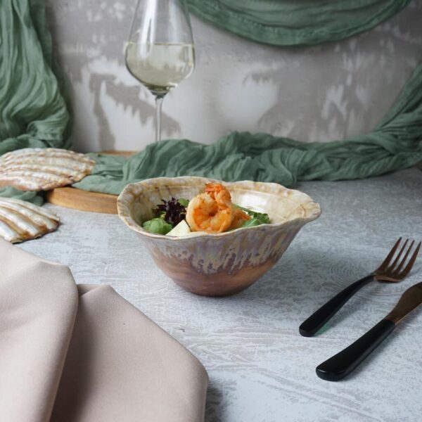 Салатник 450 мл d 15,5 см h 8 см Pearl Coral Flower Frutti di Mare P.L. Proff Cuisine