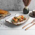 Блюдо прямоугольное 26*20 см h3 см 450 мл Crush White Matt New Brown Taiga P.L. Proff Cuisine 1