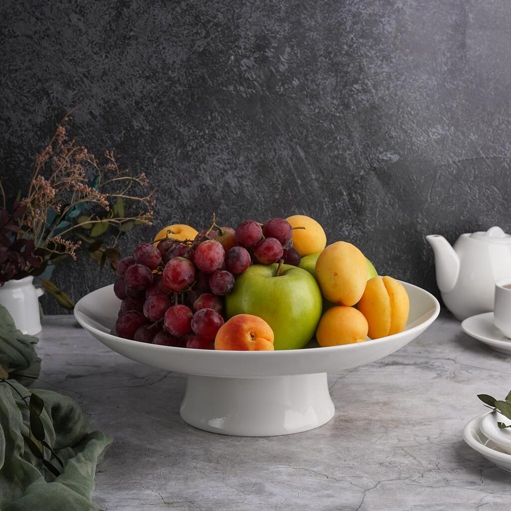Блюдо для фруктов 30 см h9 см белое фарфор P.L. Proff Cuisine