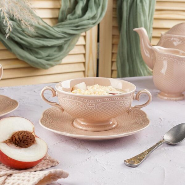 Бульонная пара 315 мл d11,8 см h6,3 см Aristocrat Peach Tea Noble