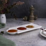 Менажница 24*10,5 см h2 см 3 отделения белая фарфор NEW P.L. Proff Cuisine 1