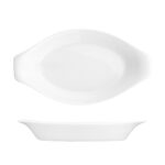 Блюдо овальное 21,5*11,5 см h3,5 см с ручками белое фарфор P.L. Proff Cuisine 2