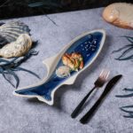 Блюдо овальное 42 × 13,3 см h 4,5 см Рыба Fish Northern Blue Frutti di Mare P.L. Proff Cuisine 1