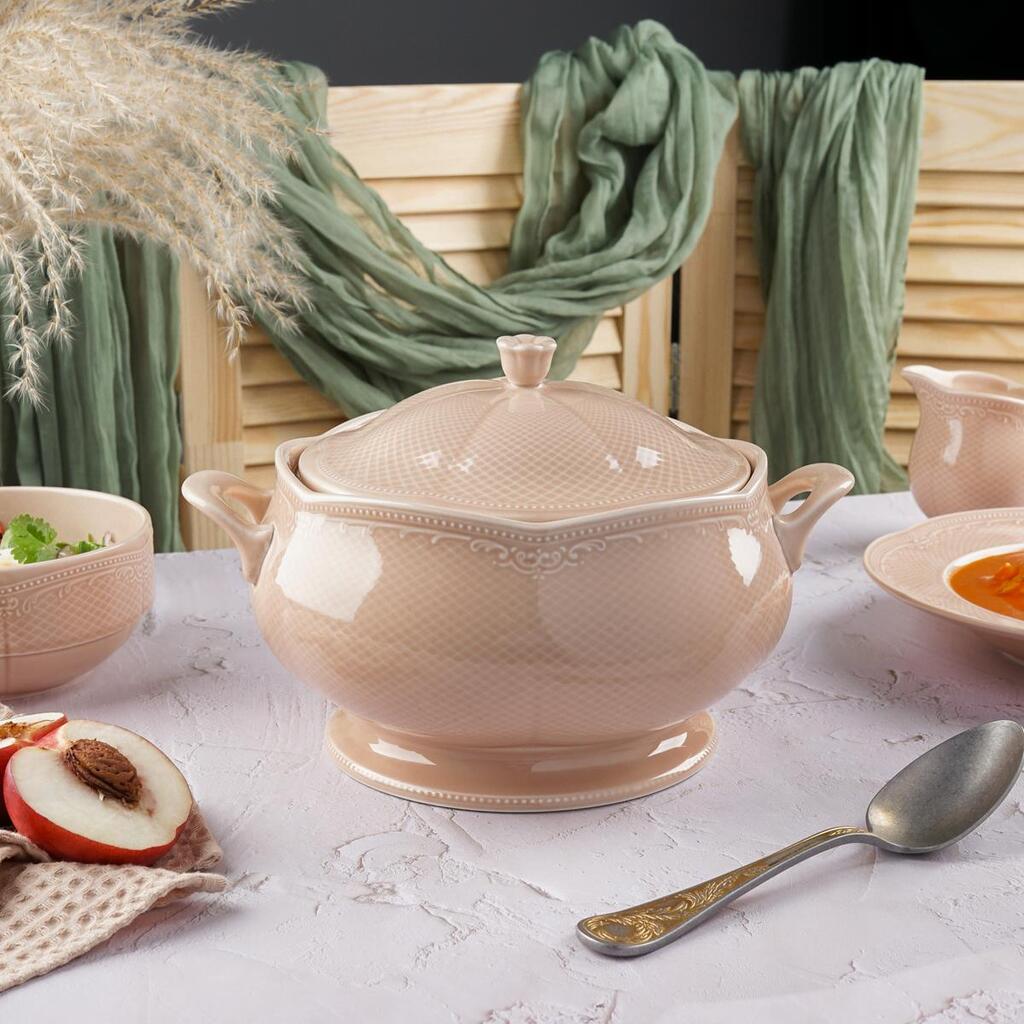 Супница 2,2 л d22 см h12,5 см Aristocrat Peach Tea Noble