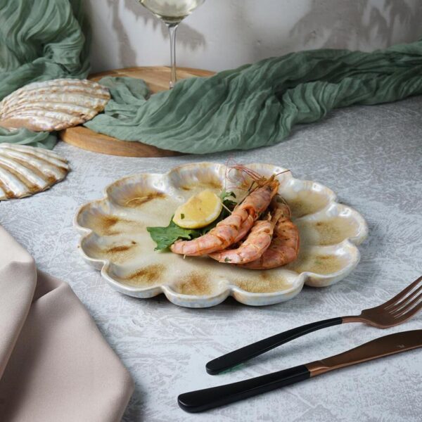 Тарелка мелкая d 26 см h 2 см Pearl Shell Frutti di Mare P.L. Proff Cuisine