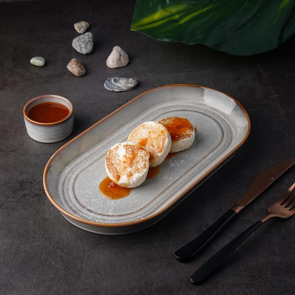 Блюдо овальное 30 × 16,5 см h 3 см Evolution Mont Blanc P.L. Proff Cuisine