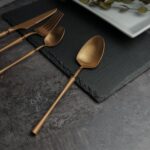 Ложка столовая 19,5 см матовая медь PVD 1