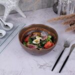 Салатник 1125 мл d 18,5/9,4 см h7,7 см Dark Brown Lava lines Frutti di Mare P.L. Proff Cuisine 1