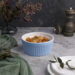 Салатник соусник 400 мл d 12 см h5,5 см круглый голубой Рамекин фарфор P.L. Proff Cuisine 1