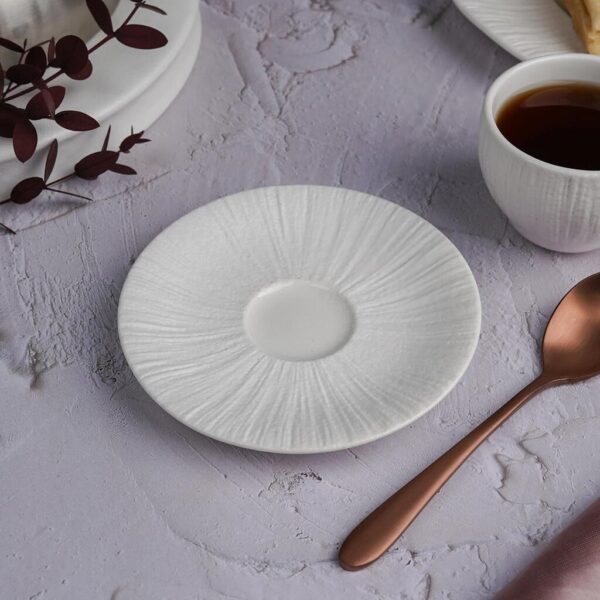 Блюдце d 12 см h1,8 см кофейное для чашки арт. 81222584 Frost White Moon P.L. Proff Cuisine