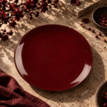 Блюдо овальное 25×22,5 см h2,4 см Evolution Dark Red 1