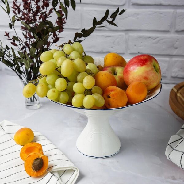 Блюдо круглое d 25 см h15,7 см на ножке Blue Flower P.L. Proff Cuisine