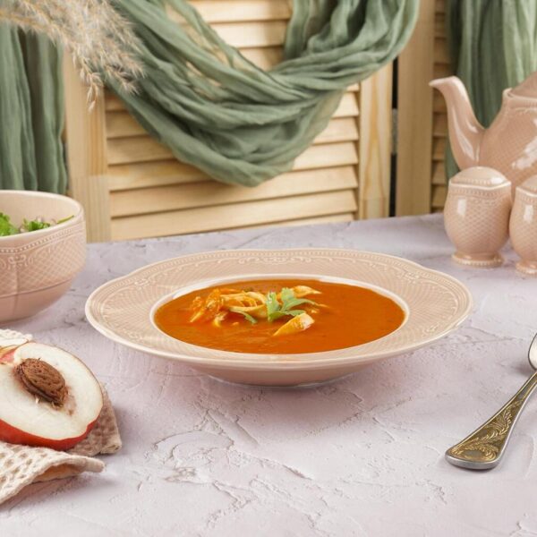 Тарелка глубокая 325 мл d23,2 см h4 см для пасты Aristocrat Peach Tea Noble