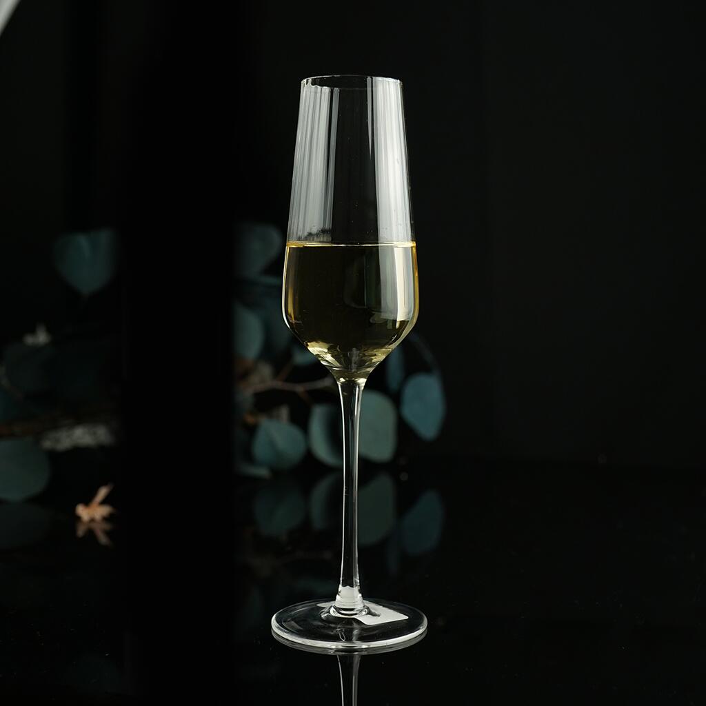 Бокал-флюте для шампанского 270 мл "Optical" d 6 см h24,5 см P.L. - BarWare [6] — P.L. BarWare
