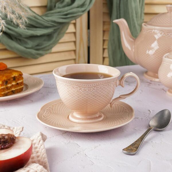 Чайная пара 285 мл d10,2 см h7,8 см Aristocrat Peach Tea Noble