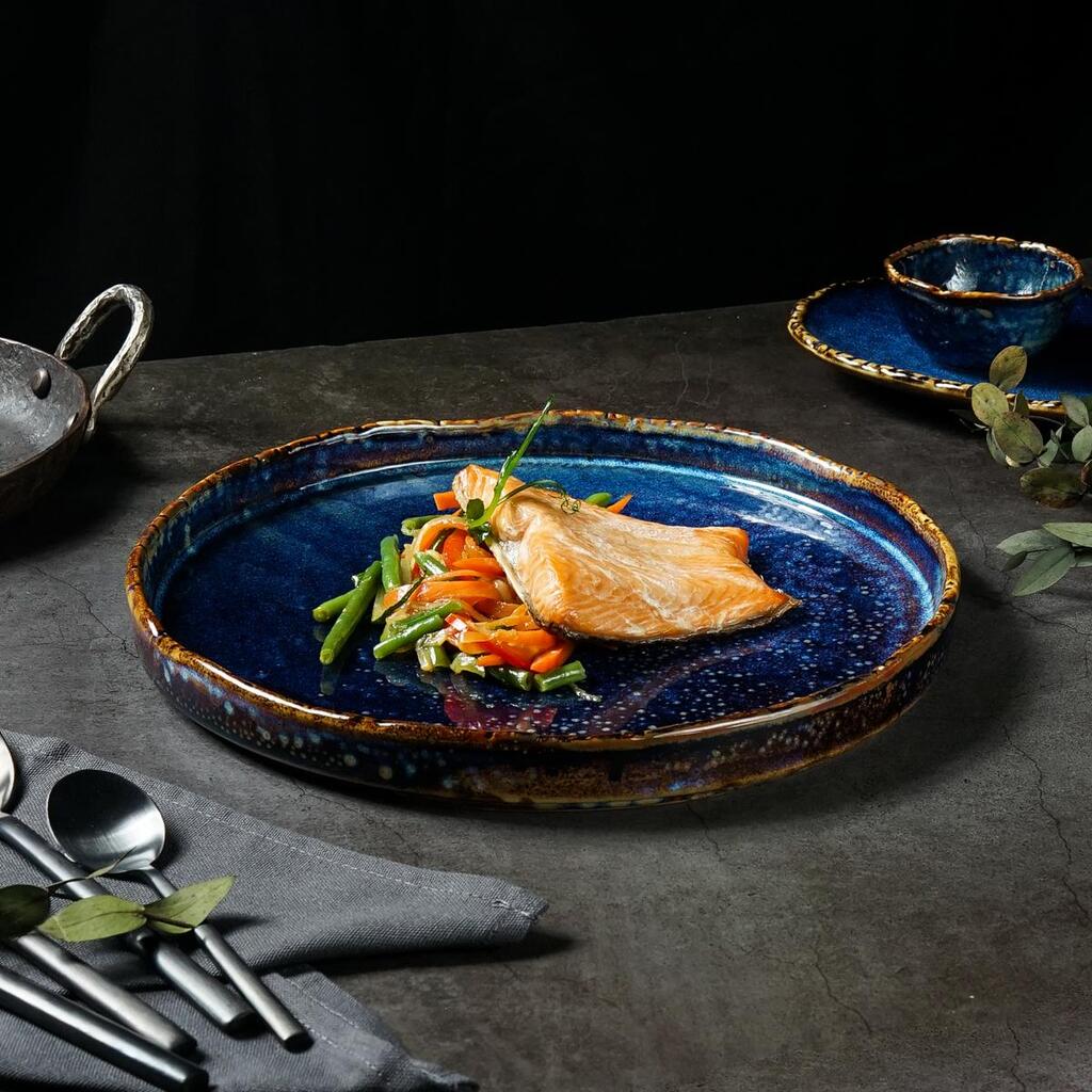 Тарелка с бортом d 26,5 см h3 см Aqua Blue P.L. Proff Cuisine