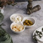 Менажница 20*16 см h4,5 см 3 отделения белая фарфор NEW P.L. Proff Cuisine 1