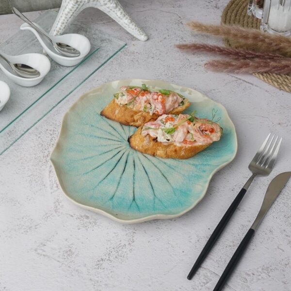 Блюдо для подачи 23,5 × 21,5 см h 2,5 см Sea Blue Frutti di Mare P.L. Proff Cuisine
