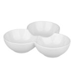 Менажница 20*16 см h4,5 см 3 отделения белая фарфор NEW P.L. Proff Cuisine 2