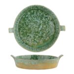 Блюдо для подачи 25,5*22,7 см h4 см 800 мл с ручками Green Frutti di Mare P.L. 2