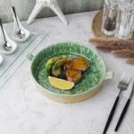 Блюдо для подачи 25,5*22,7 см h4 см 800 мл с ручками Green Frutti di Mare P.L. 3