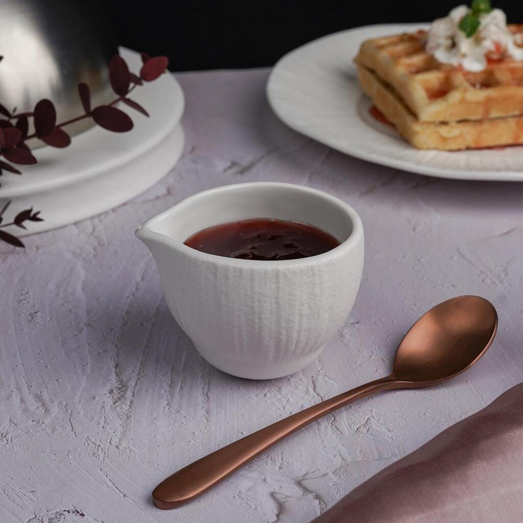 Молочник соусник 100 мл d 6,8/6,3 см h5,4 см круглый фарфор Frost White Moon P.L. Proff Cuisine