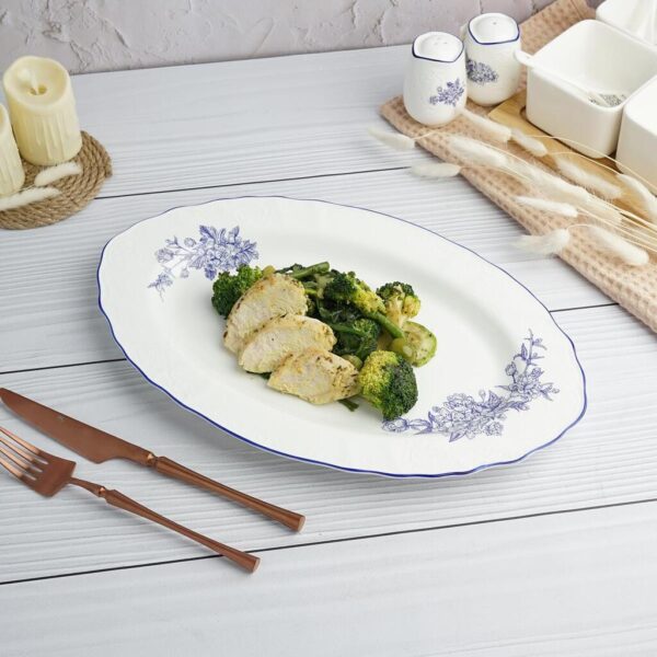 Блюдо овальное 36 × 22,5 см h 2,6 см Sea Flower P.L. Proff Cuisine