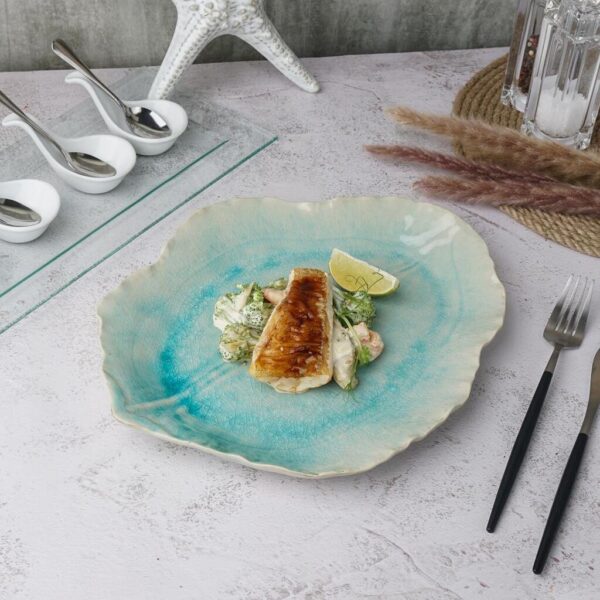 Блюдо для подачи 30,5 × 25 см h 3 см Sea Blue Frutti di Mare P.L. Proff Cuisine
