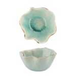 Салатник 450 мл 14 × 13,8 см h 7 см для закусок Sea Blue Flower Frutti di Mare P.L. Proff Cuisine 2