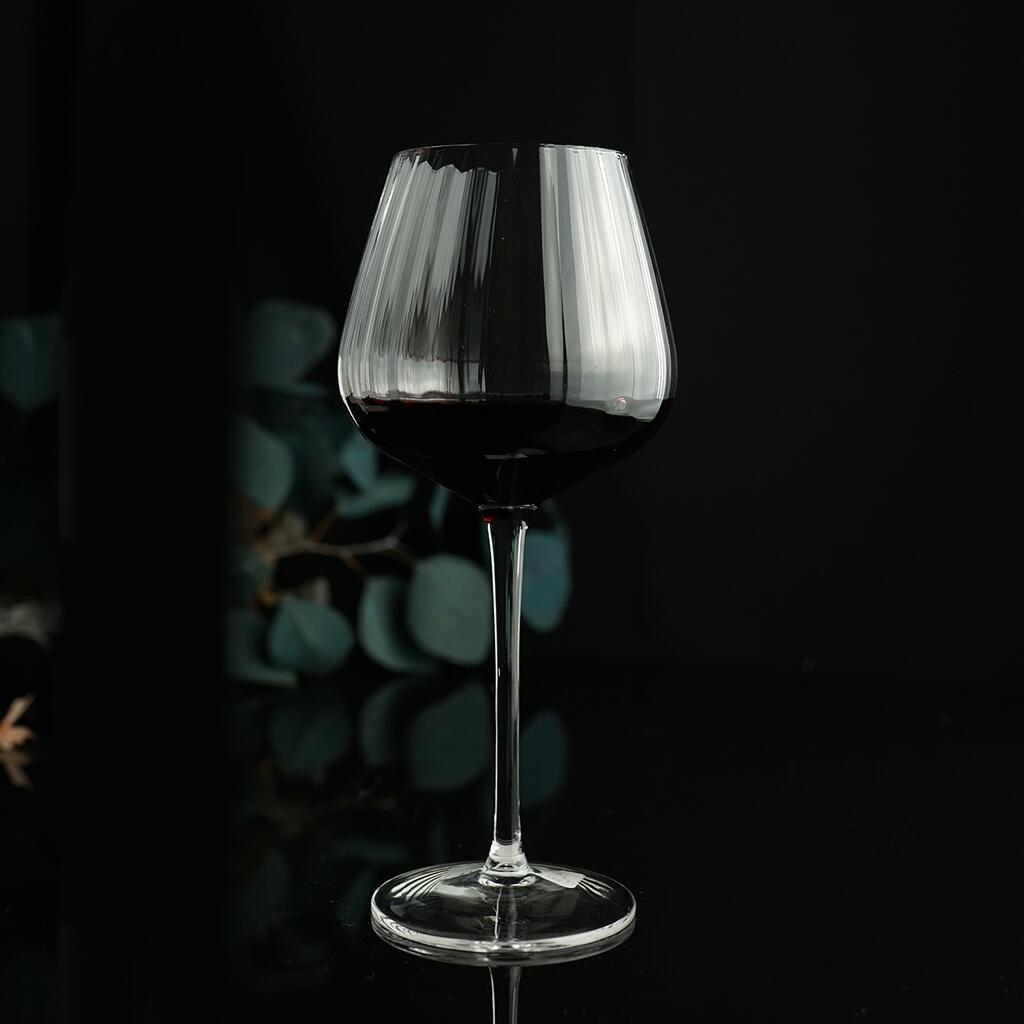 Бокал для вина 550 мл "Optical" d 10 см h23 см P.L. - BarWare [6] — P.L. BarWare