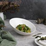 Салатник 150 мл d 17,5 см h8/3 см скошенный белый фарфор P.L. Proff Cuisine 1