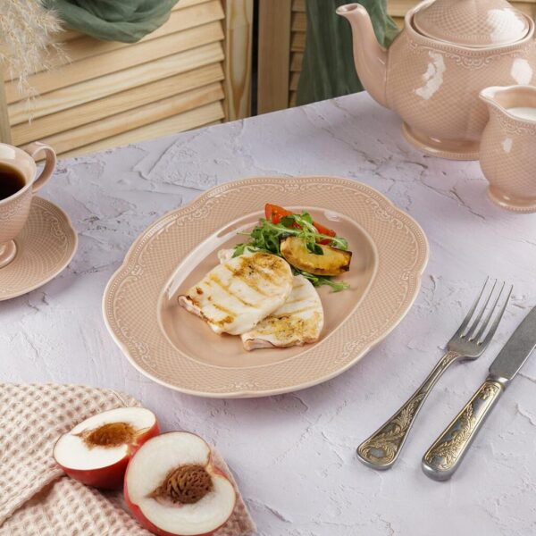 Блюдо овальное 30,3×22,7 см h3 см Aristocrat Peach Tea Noble