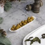 Блюдо овальное 20,5*3,5 см h2,8 см для закусок, оливок белое фарфор P.L. Proff Cuisine 1