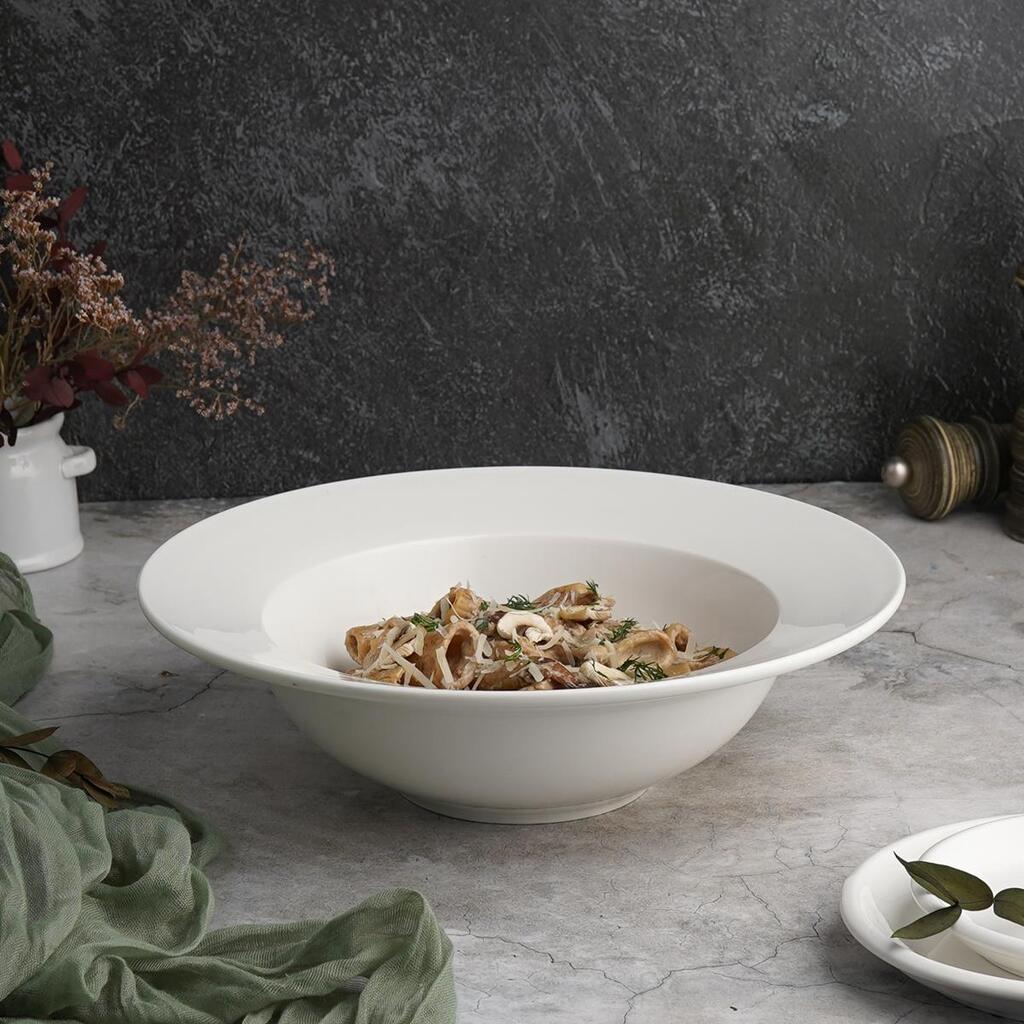 Тарелка глубокая 1000 мл d 27 см h8 см белая фарфор P.L. Proff Cuisine