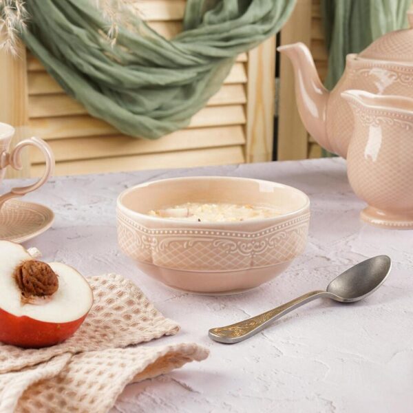 Салатник 400 мл d12 см h5,4 см емкость для закусок Aristocrat Peach Tea Stackable Noble