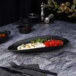 Блюдо овальное 30*14 см Smooth Black Raw Stellar P.L. Proff Cuisine 1