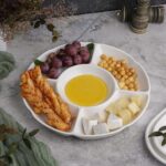 Менажница d 31 см h3,5 см 5 отделений белая фарфор P.L. Proff Cuisine 1